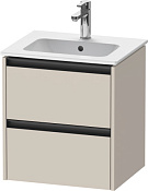 Duravit Ketho.2 Тумба под раковину 51x42x54,9h см, цвет: серо-коричневый супермат. K25261083830000