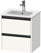 Duravit Ketho.2 Тумба под раковину с 2-мя ящ. 51x42x54,9h см, цвет: белый супермат. K25261084840000