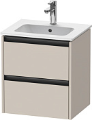 Duravit Ketho.2 Тумба под раковину 51x42x54,9h см, цвет: серо-коричневый мат. K25261091910000