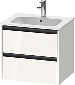 Duravit Ketho.2 Тумба под раковину с 2-мя ящ. 61x48x55h см, цвет: белый глянц. K25262022220000