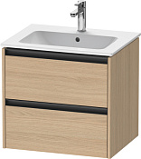 Duravit Ketho.2 Тумба под раковину с 2-мя ящ. 61x48x55h см, цвет: дуб натур. K25262030300000