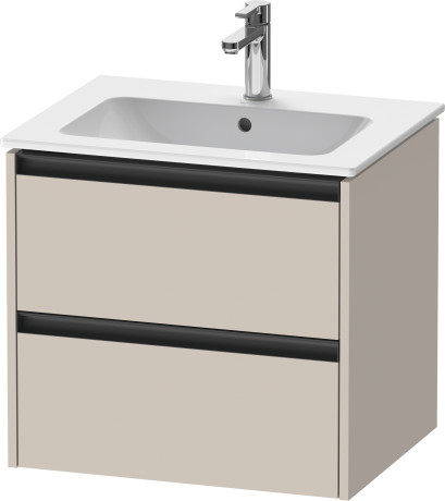Duravit Ketho.2 Тумба под раковину 61x48x55h см, цвет: серо-коричневый мат. K25262091910000