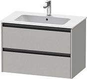 Duravit Ketho.2 Тумба под раковину с 2-мя ящ. 81x48x55h см, цвет: бетонно-серый мат. K25263007070000