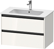 Duravit Ketho.2 Тумба под раковину с 2-мя ящ. 81x48x55h см, цвет: белый глянц. K25263022220000