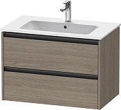 Duravit Ketho.2 Тумба под раковину подвесн. с 2-мя ящ. 81x48x55h см, цвет: дуб терра K25263035350000