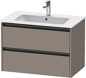 Duravit Ketho.2 Тумба под раковину с 2-мя ящ. 81x48x55h см, цвет: базальт мат. K25263043430000