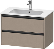 Duravit Ketho.2 Тумба под раковину подвесная с 2-мя ящиками 81x48x55h см, цвет: лен K25263075750000