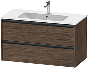 Duravit Ketho.2 Тумба под раковину с 2-мя ящ. 101x48x55h см, цвет: орех темн. K25264021210000