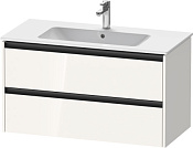 Duravit Ketho.2 Тумба под раковину с 2-мя ящ. 101x48x55h см, цвет: белый глянц. K25264022220000