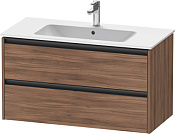 Duravit Ketho.2 Тумба под раковину с 2-мя ящ. 101x48x55h см, цвет: орех натур. K25264079790000