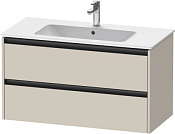 Duravit Ketho.2 Тумба под раковину 101x48x55h см, цвет: серо-коричневый супермат. K25264083830000