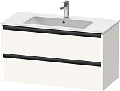 Duravit Ketho.2 Тумба под раковину с 2-мя ящ. 101x48x55h см, цвет: белый супермат. K25264084840000