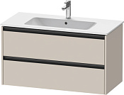 Duravit Ketho.2 Тумба под раковину 101x48x55h см, цвет: серо-коричневый мат. K25264091910000