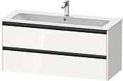 Duravit Ketho.2 Тумба под раковину с 2-мя ящ. 121x48x55h см, цвет: белый глянц. K25265022220000