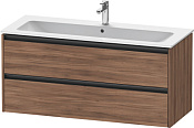 Duravit Ketho.2 Тумба под раковину с 2-мя ящ. 121x48x55h см, цвет: орех натур. K25265079790000