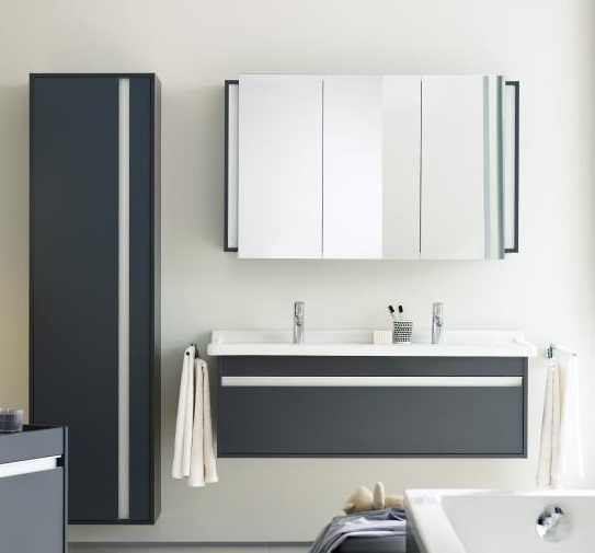 Duravit Ketho Шкаф подвесной 50х36х180h см, цвет: белый глянцевый KT1265L2222