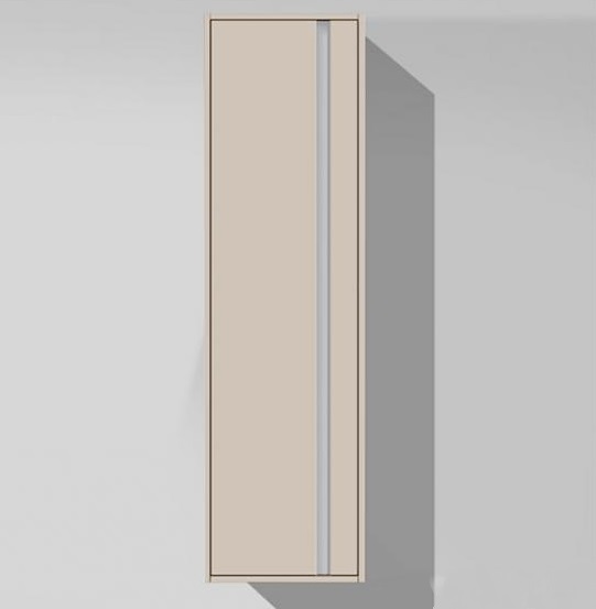 Duravit Ketho Шкаф подвесной 50х36х180h см, цвет: серо-коричневый KT1265L9191