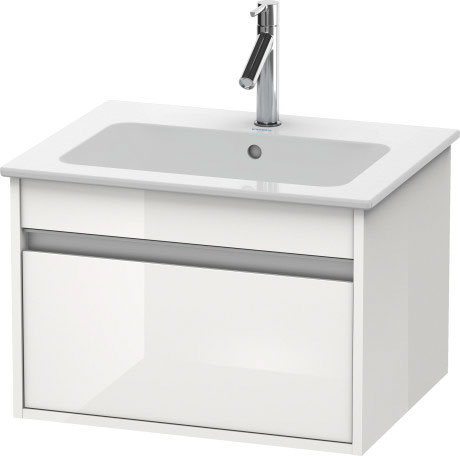 Duravit Ketho Тумба под раковину подвесная с 1-им ящ. 60x47,5x41h см, цвет: белый глянц. KT641802222