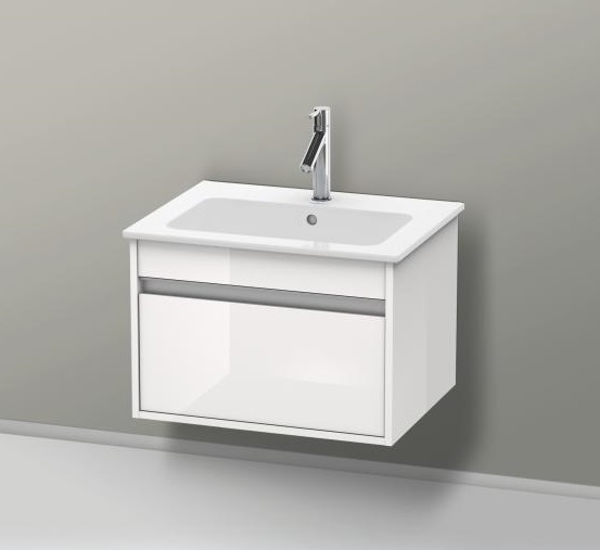Duravit Ketho Тумба под раковину подвесная с 1-им ящ. 60x47,5x41h см, цвет: белый глянц. KT641802222