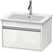 Duravit Ketho Тумба под раковину подвесная с 1-им ящ. 60x47,5x41h см, цвет: белый глянц. KT641802222