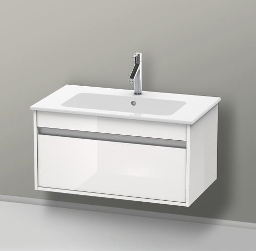 Duravit Ketho Тумба под раковину подвесная с 1-им ящ. 80x47,5x41h см, цвет: белый глянц. KT641902222