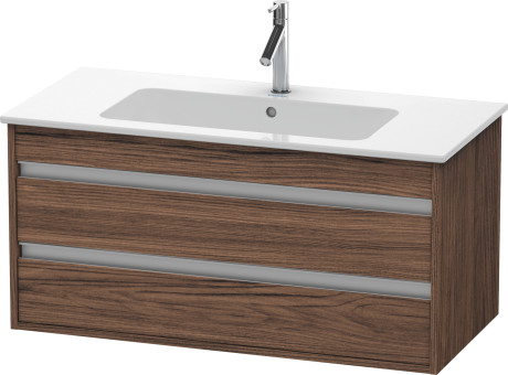 Duravit Ketho Тумба под раковину подвесная с 2-мя ящ. 100x47,5x41h см, цвет: орех темный KT643002121