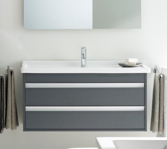 Duravit Ketho Тумба под раковину подвесная с 2-мя ящ. 100x47,5x41h см, цвет: орех темный KT643002121