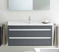 Duravit Ketho Тумба под раковину подвесная с 2-мя ящ. 100x47,5x41h см, цвет: орех темный KT643002121