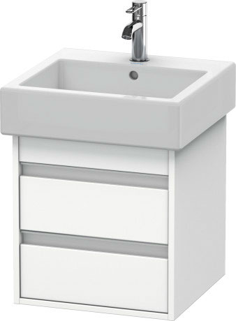 Duravit Ketho Тумба под раковину подвесная с 2-мя ящ. 45x44x48h см, цвет: белый глянц. KT663502222