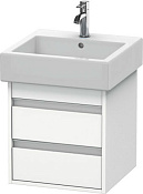 Duravit Ketho Тумба под раковину подвесная с 2-мя ящ. 45x44x48h см, цвет: белый глянц. KT663502222