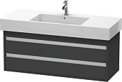 Duravit Ketho Тумба под раковину подвесная с 2-мя ящ. 120x45,5x48h см, цвет: графит мат. KT664204949