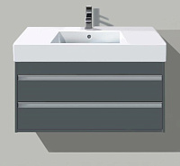 Duravit Ketho Тумба под раковину подвесная с 2-мя ящ. 120x45,5x48h см, цвет: графит мат. KT664204949