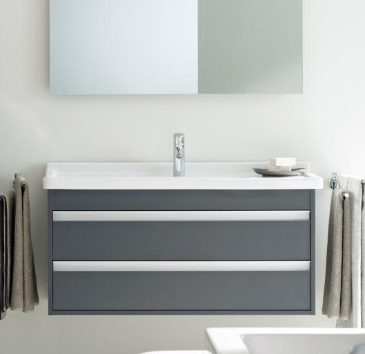 Duravit Ketho Тумба под раковину подвесная с 2-мя ящ. 100x45,5x48h см, цвет: графит мат. KT664504949