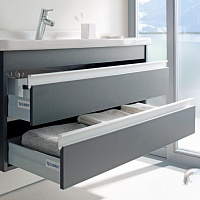 Duravit Ketho Тумба под раковину подвесная с 2-мя ящ. 100x45,5x48h см, цвет: графит мат. KT664504949