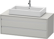 Duravit Ketho Тумба под раковину с 2-мя ящ. 120x55x49,6h см, цвет: бетонно-серый мат. KT665600707