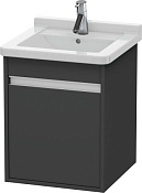 Duravit Ketho Тумба под раковину подвесная 44x45,5x55h см, цвет: графит матовый KT6662R4949