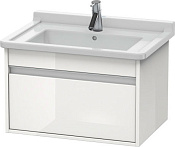 Duravit Ketho Тумба под раковину подвесная с 1-им ящ. 80x45,5x41h см, цвет: белый глянц. KT666402222