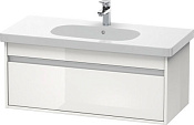 Duravit Ketho Тумба под раковину подвесн. с 1-им ящ. 100x45,5x41h см, цвет: белый глянц. KT666802222