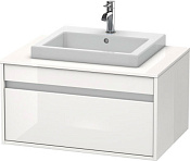 Duravit Ketho Тумба под раковину подвесная с 1-им ящ. 80x55x42,6h см, цвет: белый глянц. KT679402222