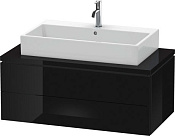 Duravit L-Cube Тумба под консоль подвесная с 2-мя ящиками 102x54,7x40h см, цвет: черный LC581904040