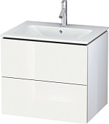 Duravit L-Cube Тумба под раковину подвесн. с 2-мя ящ. 62x48,1x55h см, цвет: белый глянц. LC624002222