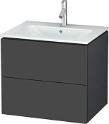 Duravit L-Cube Тумба под раковину подвесная с 2-мя ящ. 62x48,1x55h см, цвет: графит мат. LC624004949