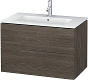 Duravit L-Cube Тумба под раковину с 2-мя ящ. 82x48,1x55h см, цвет: сосна коричневая LC624105151