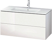 Duravit L-Cube Тумба под раковину с 2-мя ящ. 102x48,1x55h см, цвет: белый глянц. LC624202222