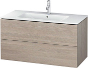 Duravit L-Cube Тумба под раковину с 2-мя ящ. 102x48,1x55h см, цвет: сосна серебристая LC624203131