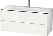 Duravit L-Cube Тумба под раковину с 2-мя ящ. 122x48,1x55h см, цвет: белый глянц. LC624302222