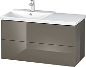 Duravit L-Cube Тумба под раковину с 2-мя ящ. 102x48,1x55,5h см, цвет: фланелево-серый LC625108989