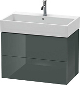 Duravit L-Cube Тумба под раковину с 2-мя ящ. 74,8x45,9x54,4h см, цвет: доломитово-серый LC627703838