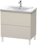 Duravit L-Cube Тумба под раковину напольная 82x48,1x86,1h см, цвет: серо-коричневый LC660109191