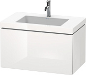 Duravit L-Cube Тумба с раковиной подвесная и 1-им ящ. 80x48x50h см, цвет: белый глянц. LC6917O2222